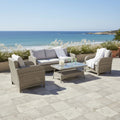 Savana 3-Seater Sofa Set with 2 Armchairs & Coffee Table
