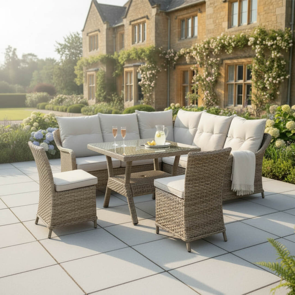 Varoon Square Corner Set with 2 Armless Chairs & Standard Table