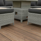 Balma Square Corner Set with 2 Stools & Height Adjustable Table