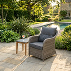 Varoon 2 Chair Lounge Bistro Set with Side Table