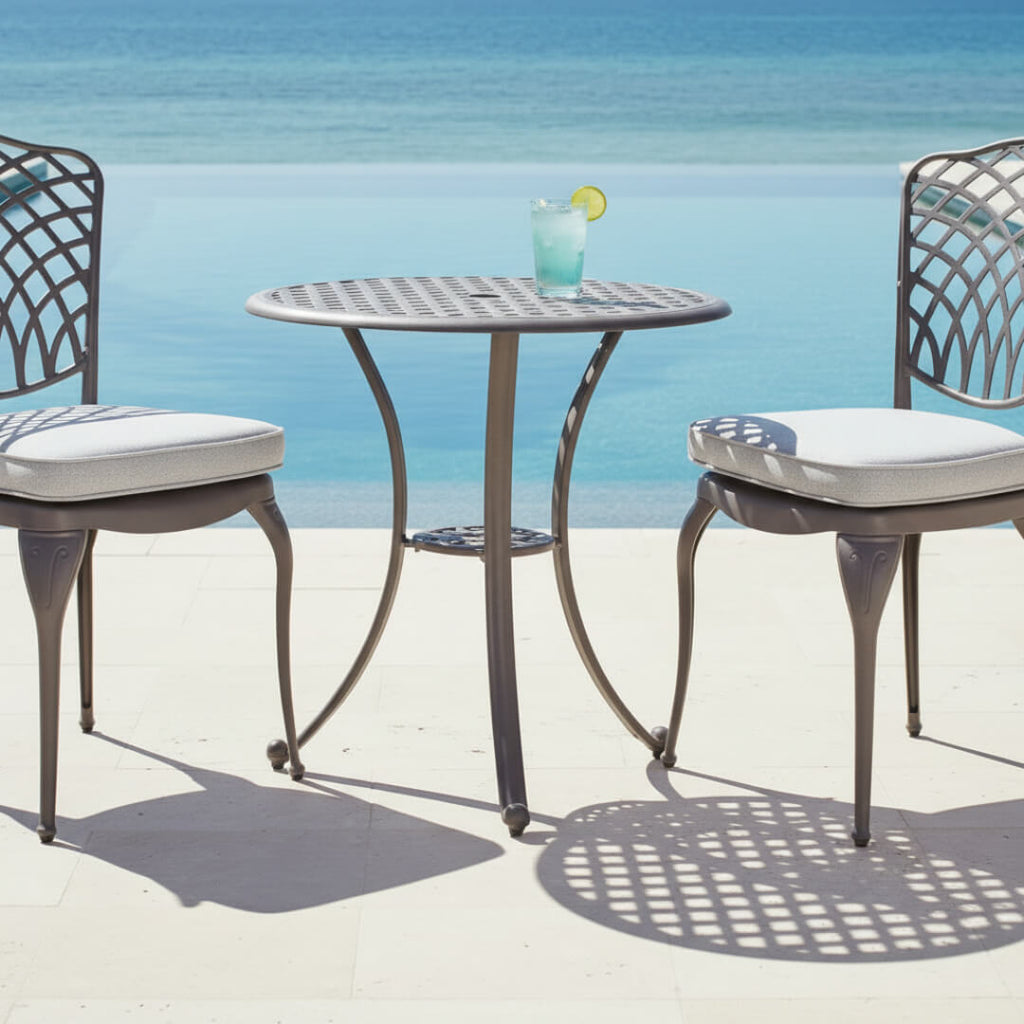 Ashton Armless 2 Seat Bistro Set with Table