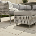 Sophia L Corner Sofa Set with Armchair, 2 Stools and Height Adjustable Table