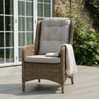 Larca 8 Chair Reclining Wingback Dining Set