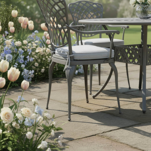Ashton Light Grey 4 Chair Dining Set