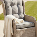 Trueas 2 Seat Reclining Wingback Bistro Set with Table