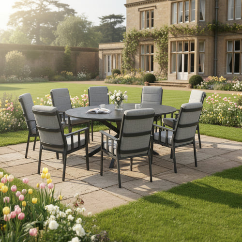 Nevanga 8 Chair Dining Set