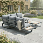 Andalma Square Corner Sofa Set with Coffee Table