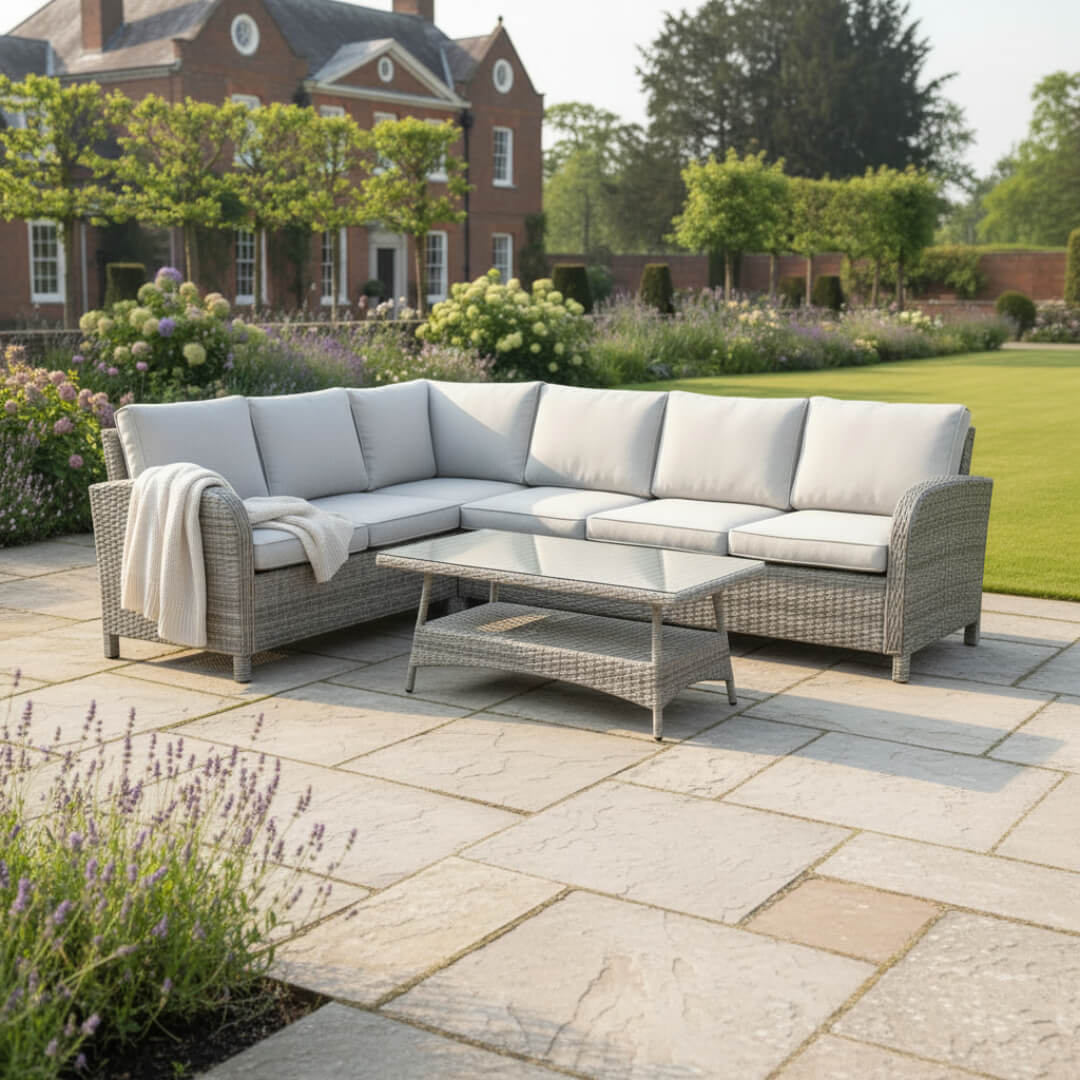 Savana L Corner Sofa Set with Coffee Table