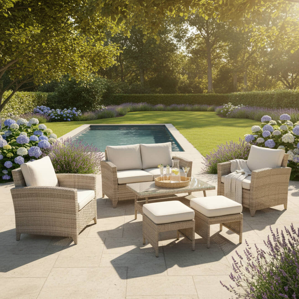 Balancia 2-Seater Sofa Set with 2 Armchairs & Coffee Table