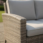 Balancia U Shaped Corner Sofa Set with Firepit Table