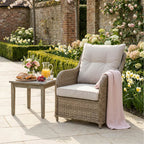 Varoon 3-Seater Sofa Set with 2 Armchairs, 2 Stools & Standard Table