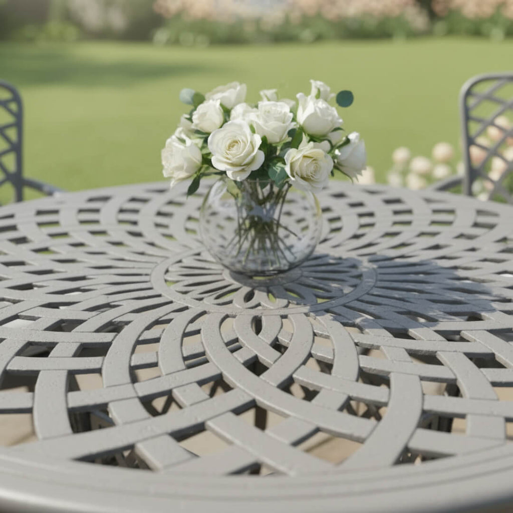 Ashton Light Grey 4 Chair Dining Set