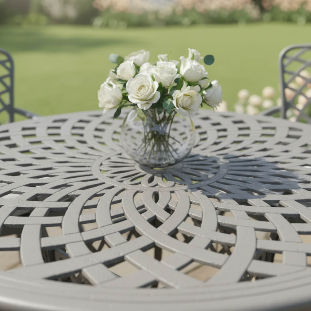 Ashton Light Grey 4 Chair Dining Set