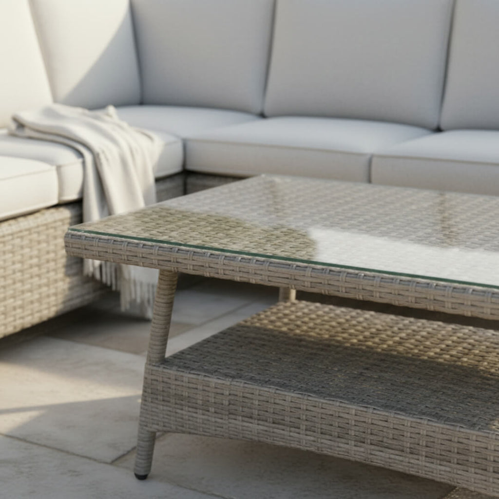 Savana L Corner Sofa Set with Coffee Table