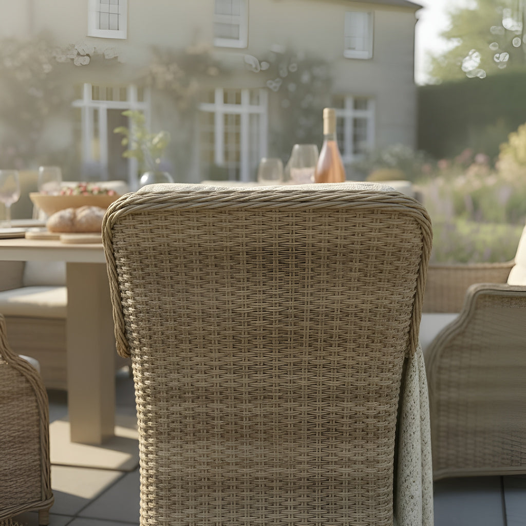 Varoon 8 Chair Wingback Dining Set