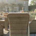 Varoon 8 Chair Wingback Dining Set