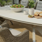 Larca 8 Chair Wingback Dining Set