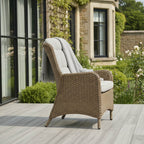 Larca 8 Chair Reclining Wingback Dining Set