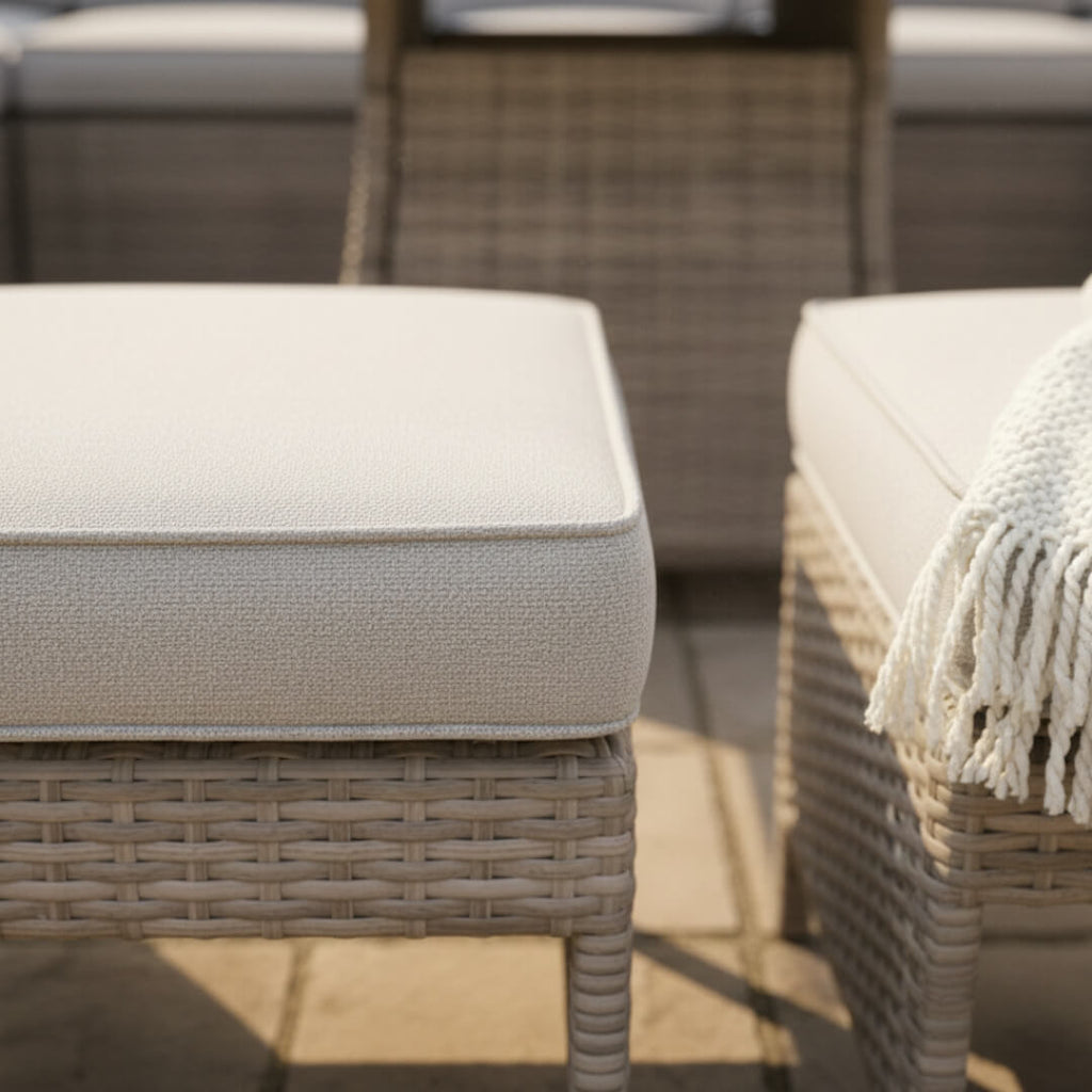 Balancia U Shaped Corner Sofa Set with Firepit Table