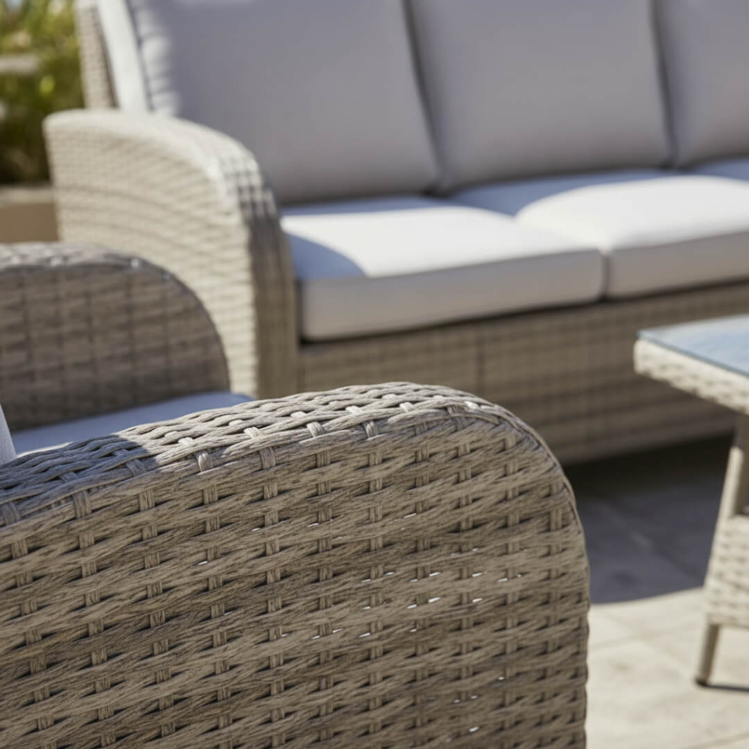 Savana 3-Seater Sofa Set with 2 Armchairs & Coffee Table