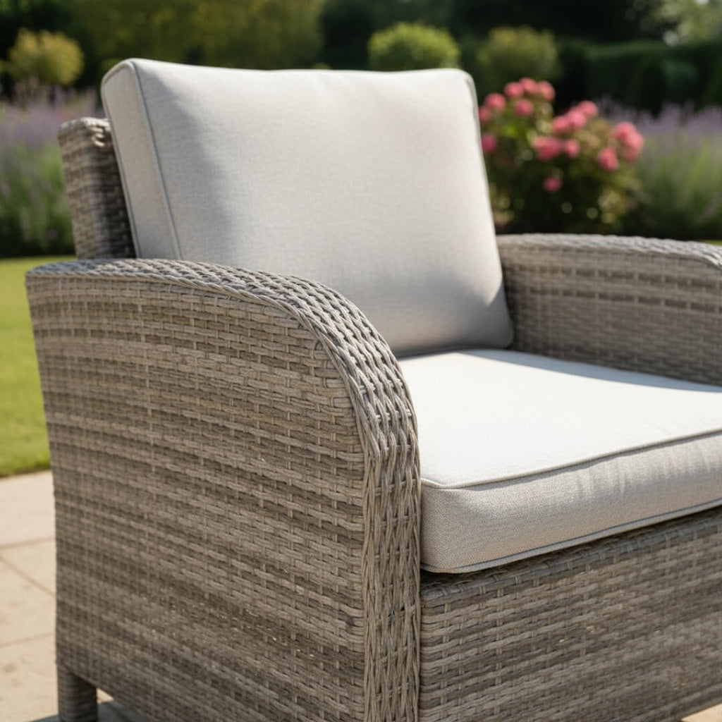 Savana Square Corner Sofa Set with Firepit Table