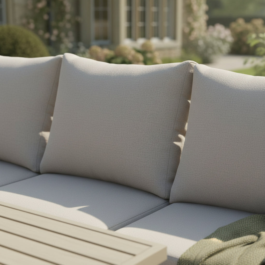 3-Seater Sofa Set with 2 Armchairs, Bench & X-Leg Dining Table