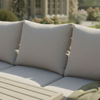 3-Seater Sofa Set with 2 Armchairs, Bench & X-Leg Dining Table