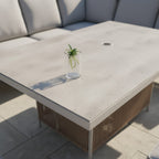Oakfield 2 Chair Lounge Bistro Set with Side Table