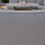 Oakfield L Corner Sofa Set with Bench, Stool & Height Adjustable Table