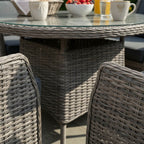 Trueas 4 Chair Wingback Dining Set