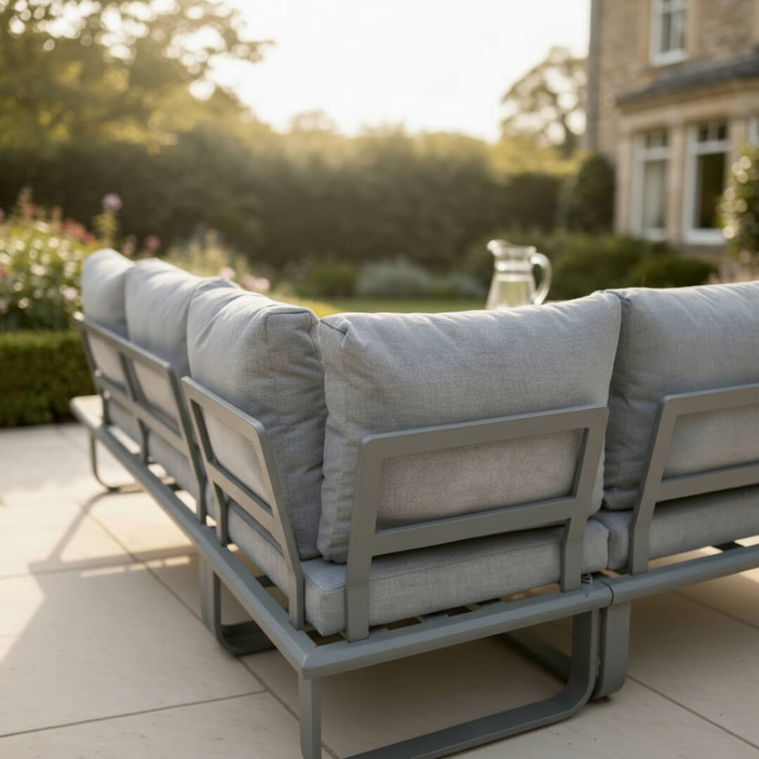 Andalma Square Corner Sofa Set with Coffee Table