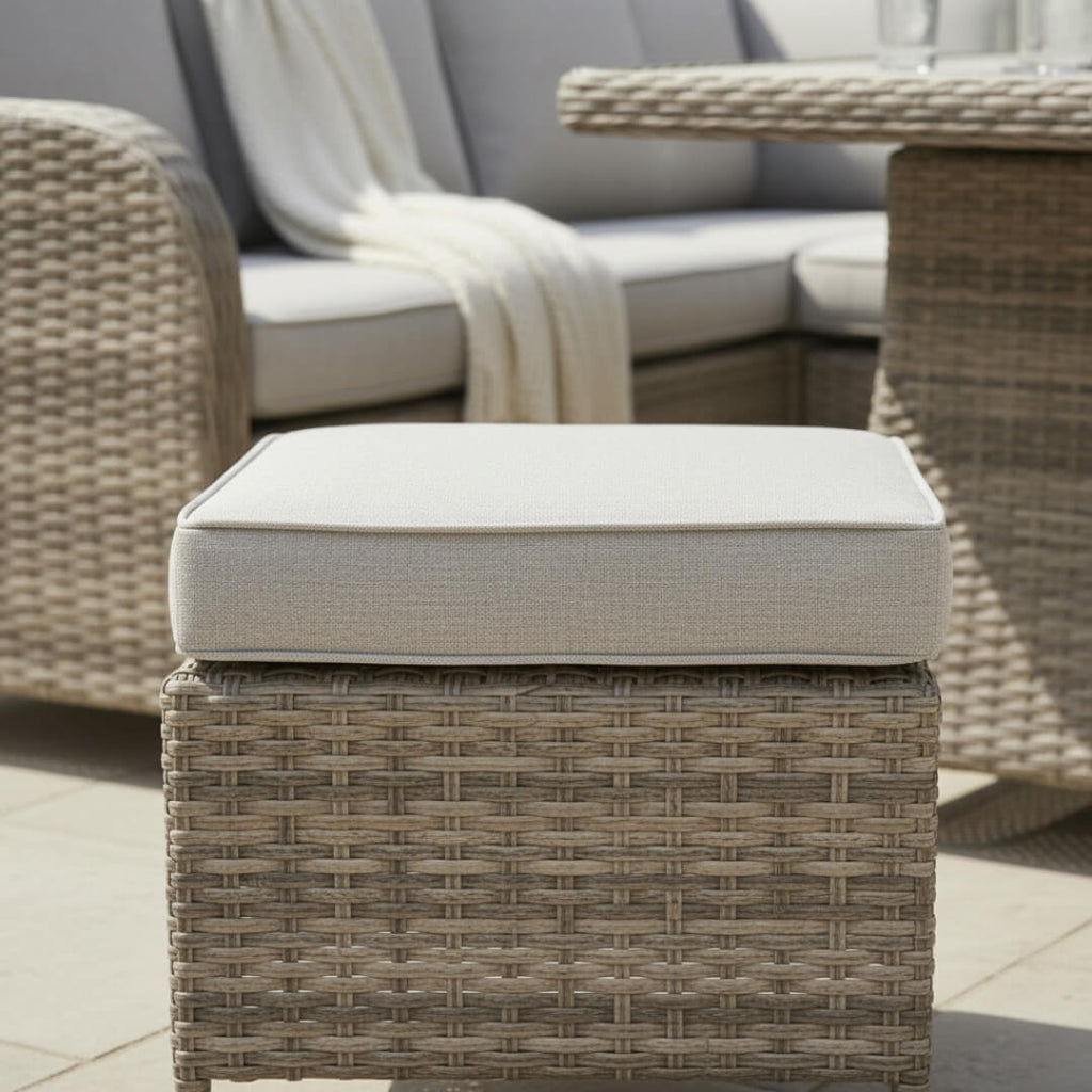 Savana L Corner Sofa Set with Firepit Table