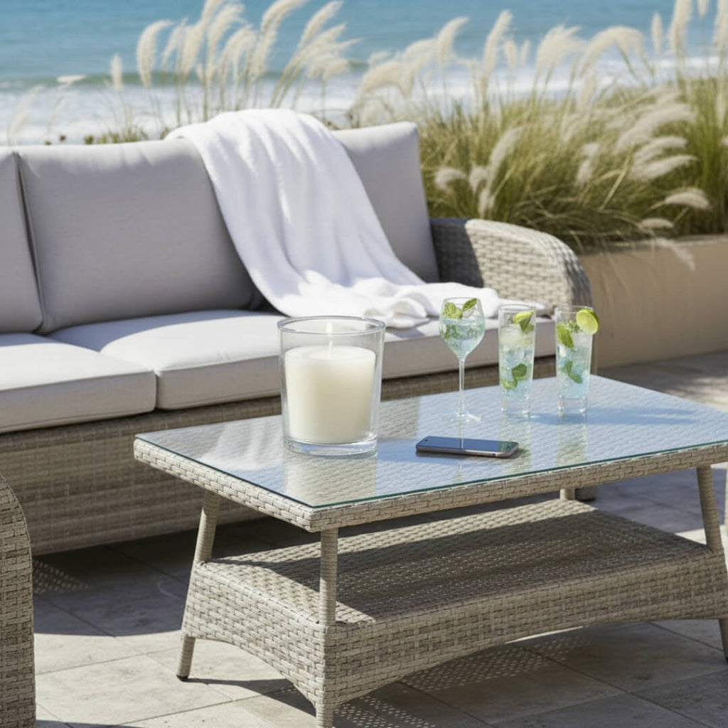 Savana 3-Seater Sofa Set with 2 Armchairs & Coffee Table