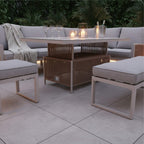 Oakfield L Corner Sofa Set with Bench, Stool & Height Adjustable Table