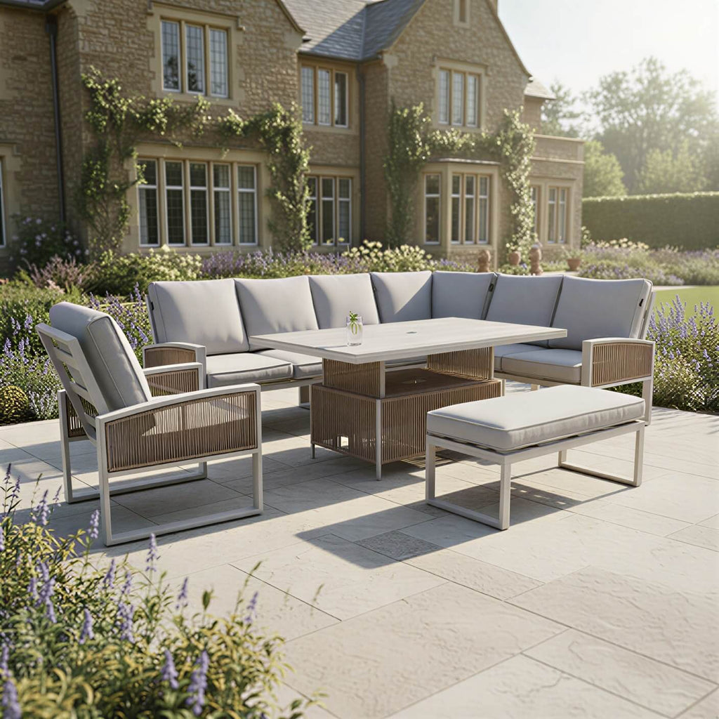 Oakfield 2 Chair Lounge Bistro Set with Side Table