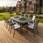 Charlton Grey 8 Chair Dining Set