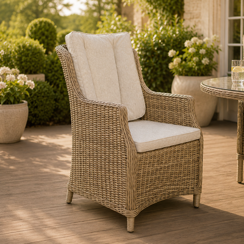 Alivar Driftwood 6 Chair Wingback Dining Set
